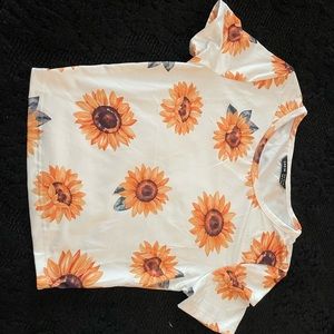 SHEIN Sunflower shirt. Size XS.